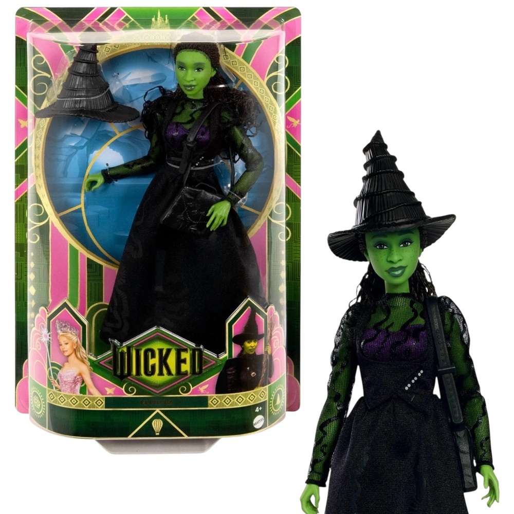 UNIVERSAL PICTURES WICKED ELPHABA DOLL WITH REMOVABLE ACCESSORIES